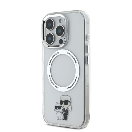 Husa Karl Lagerfeld IML Karl and Choupette MagSafe pentru iPhone 16 Pro Max, Transparenta Husa Karl Lagerfeld IML Karl and Choupette MagSafe pentru iPhone 16 Pro Max, Transparenta (Bakr, KLHMP16XHNKCIT) by www.silkase.ro