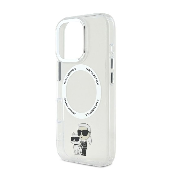 Husa Karl Lagerfeld IML Karl and Choupette MagSafe pentru iPhone 16 Pro Max, Transparenta Husa Karl Lagerfeld IML Karl and Choupette MagSafe pentru iPhone 16 Pro Max, Transparenta (Bakr, KLHMP16XHNKCIT) by www.silkase.ro