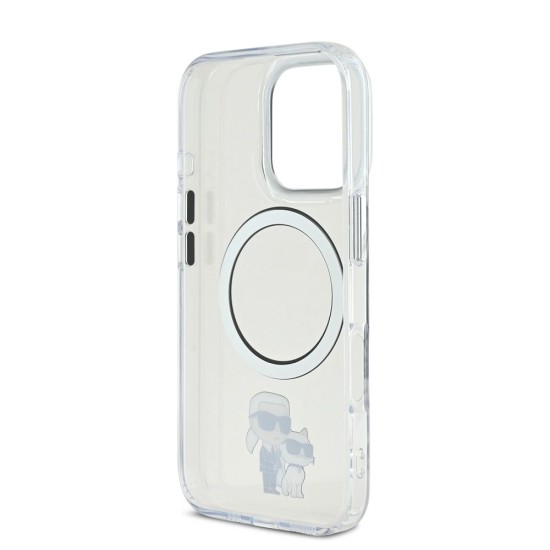 Husa Karl Lagerfeld IML Karl and Choupette MagSafe pentru iPhone 16 Pro Max, Transparenta Husa Karl Lagerfeld IML Karl and Choupette MagSafe pentru iPhone 16 Pro Max, Transparenta (Bakr, KLHMP16XHNKCIT) by www.silkase.ro