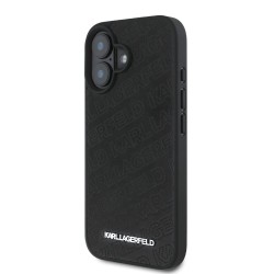 Husa Karl Lagerfeld PU Quilted Pattern pentru iPhone 16, Neagra