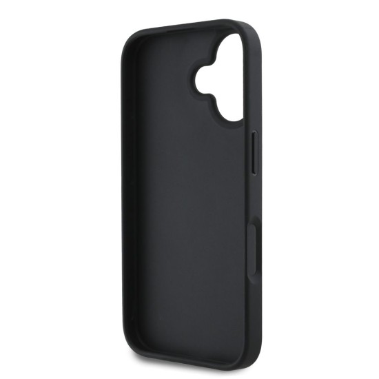 Husa Karl Lagerfeld PU Quilted Pattern pentru iPhone 16, Neagra (Bakr, KLHCP16SPQKPMK) by www.silkase.ro