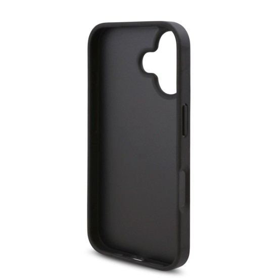 Husa Karl Lagerfeld PU Saffiano Karl and Choupette pentru iPhone 16 Plus, Neagra (Bakr, KLHCP16MSANKCPK) by www.silkase.ro