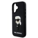 Husa Karl Lagerfeld 3D Rubber Ikonik pentru iPhone 16, Neagra Husa Karl Lagerfeld 3D Rubber Ikonik pentru iPhone 16, Neagra (Bakr, KLHCP16S3DRKINK) by www.silkase.ro