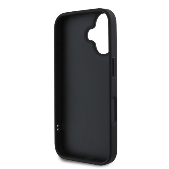Husa Karl Lagerfeld 3D Rubber Ikonik pentru iPhone 16, Neagra Husa Karl Lagerfeld 3D Rubber Ikonik pentru iPhone 16, Neagra (Bakr, KLHCP16S3DRKINK) by www.silkase.ro