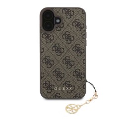 Husa Guess 4G Charm (Tone on Tone) pentru iPhone 16, Maro Husa Guess 4G Charm (Tone on Tone) pentru iPhone 16, Maro