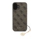 Husa Guess 4G Charm (Tone on Tone) pentru iPhone 16, Maro (Bakr, GUHCP16SGF4GCW) by www.silkase.ro