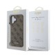 Husa Guess 4G Charm (Tone on Tone) pentru iPhone 16, Maro (Bakr, GUHCP16SGF4GCW) by www.silkase.ro