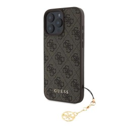 Husa Guess 4G Charm (Tone on Tone) pentru iPhone 16 Pro Max, Maro