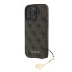 Husa Guess 4G Charm (Tone on Tone) pentru iPhone 16 Pro Max, Maro (Bakr, GUHCP16XGF4GCW) by www.silkase.ro