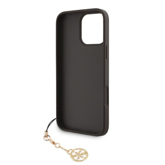 Husa Guess 4G Charm (Tone on Tone) pentru iPhone 16 Pro Max, Maro (Bakr, GUHCP16XGF4GCW) by www.silkase.ro
