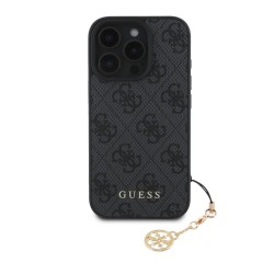 Husa Guess 4G Charm (Tone on Tone) pentru iPhone 16 Pro Max, Gri Husa Guess 4G Charm (Tone on Tone) pentru iPhone 16 Pro Max, Gri