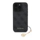 Husa Guess 4G Charm (Tone on Tone) pentru iPhone 16 Pro Max, Gri (Bakr, GUHCP16XGF4GCK) by www.silkase.ro