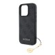 Husa Guess 4G Charm (Tone on Tone) pentru iPhone 16 Pro Max, Gri (Bakr, GUHCP16XGF4GCK) by www.silkase.ro