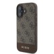 Husa Guess PU 4G Stripe pentru iPhone 16, Maro Husa Guess PU 4G Stripe pentru iPhone 16, Maro (Bakr, GUHCP16SG4GLBR) by www.silkase.ro
