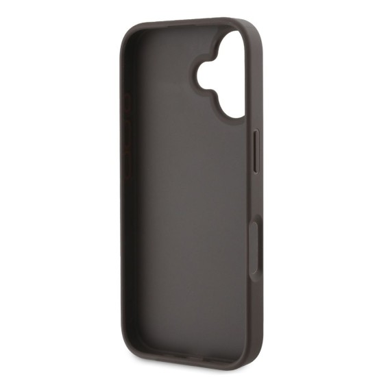 Husa Guess PU 4G Stripe pentru iPhone 16, Maro Husa Guess PU 4G Stripe pentru iPhone 16, Maro (Bakr, GUHCP16SG4GLBR) by www.silkase.ro