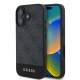 Husa Guess PU 4G Stripe pentru iPhone 16, Gri (Bakr, GUHCP16SG4GLGR) by www.silkase.ro