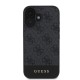 Husa Guess PU 4G Stripe pentru iPhone 16, Gri (Bakr, GUHCP16SG4GLGR) by www.silkase.ro