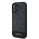 Husa Guess PU 4G Stripe pentru iPhone 16, Gri (Bakr, GUHCP16SG4GLGR) by www.silkase.ro