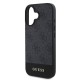 Husa Guess PU 4G Stripe pentru iPhone 16, Gri (Bakr, GUHCP16SG4GLGR) by www.silkase.ro