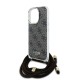 Husa Crossbody Guess IML 4G Printed Strap pentru iPhone 16 Pro Max, Maro (Bakr, GUHCP16XHC4SEW) by www.silkase.ro