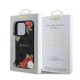 Husa Guess PU Leather 4G Roses MagSafe pentru iPhone 16 Pro, Neagra (Bakr, GUHMP16LP4ROPEMCK) by www.silkase.ro
