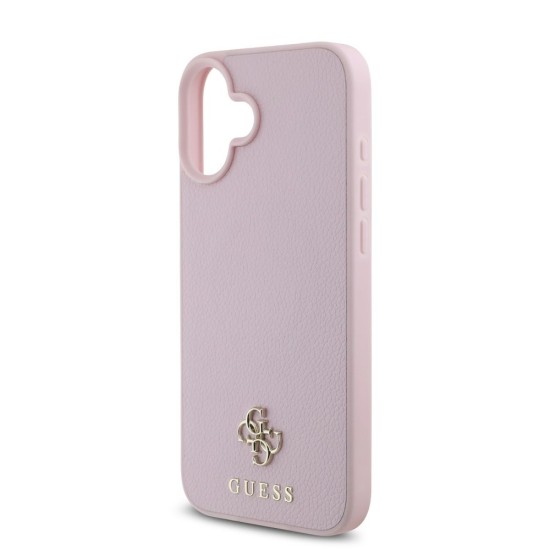 Husa Guess PU Grained 4G Small Metal Logo MagSafe pentru iPhone 16 Plus, Roz Husa Guess PU Grained 4G Small Metal Logo MagSafe pentru iPhone 16 Plus, Roz (Bakr, GUHMP16MPGCSM4MP) by www.silkase.ro
