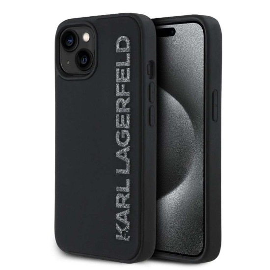 Husa Karl Lagerfeld 3D Rubber Glitter Logo pentru iPhone 13, Neagra Husa Karl Lagerfeld 3D Rubber Glitter Logo pentru iPhone 13, Neagra (Bakr, KLHCP13MRBKGVCK) by www.silkase.ro