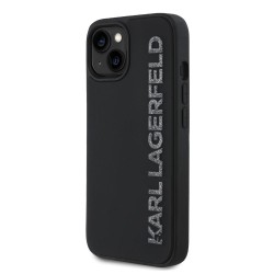 Husa Karl Lagerfeld 3D Rubber Glitter Logo pentru iPhone 13, Neagra Husa Karl Lagerfeld 3D Rubber Glitter Logo pentru iPhone 13, Neagra