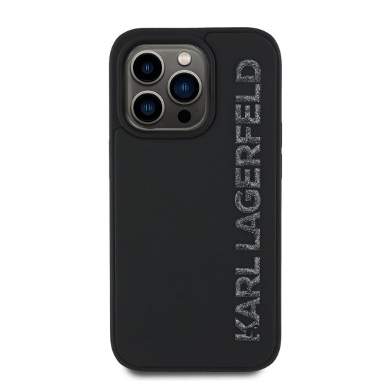 Husa Karl Lagerfeld 3D Rubber Glitter Logo pentru iPhone 14 Pro, Neagra Husa Karl Lagerfeld 3D Rubber Glitter Logo pentru iPhone 14 Pro, Neagra (Bakr, KLHCP14LRBKGVCK) by www.silkase.ro