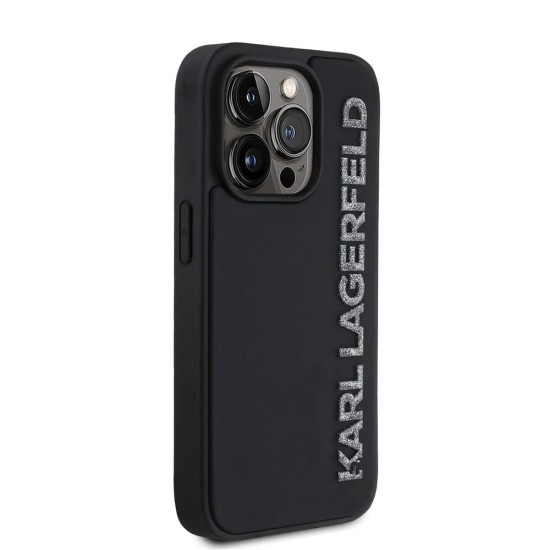 Husa Karl Lagerfeld 3D Rubber Glitter Logo pentru iPhone 14 Pro, Neagra Husa Karl Lagerfeld 3D Rubber Glitter Logo pentru iPhone 14 Pro, Neagra (Bakr, KLHCP14LRBKGVCK) by www.silkase.ro