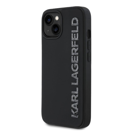 Husa Karl Lagerfeld 3D Rubber Glitter Logo pentru iPhone 15, Neagra Husa Karl Lagerfeld 3D Rubber Glitter Logo pentru iPhone 15, Neagra (Bakr, KLHCP15SRBKGVCK) by www.silkase.ro