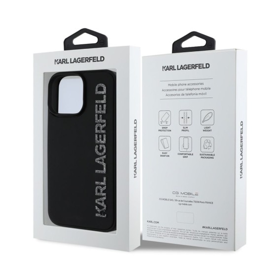 Husa Karl Lagerfeld 3D Rubber Glitter Logo pentru iPhone 15 Pro Max, Neagra Husa Karl Lagerfeld 3D Rubber Glitter Logo pentru iPhone 15 Pro Max, Neagra (Bakr, KLHCP15XRBKGVCK) by www.silkase.ro