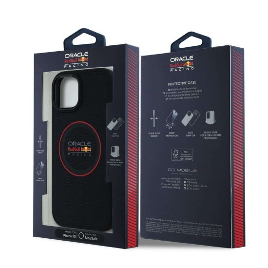 Husa Red Bull PC/TPU Red Ring MagSafe pentru iPhone 15, Bleumarin Husa Red Bull PC/TPU Red Ring MagSafe pentru iPhone 15, Bleumarin (Bakr, RBHMP15S24PUILVR) by www.silkase.ro
