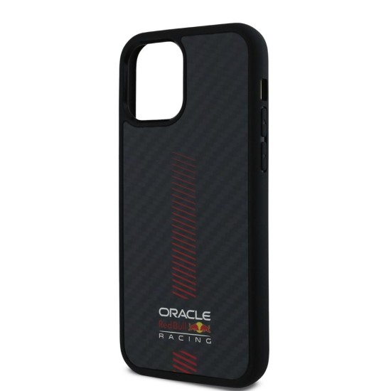 Husa Red Bull Carbon Powerbar MagSafe pentru iPhone 12 / 12 Pro, Neagra Husa Red Bull Carbon Powerbar MagSafe pentru iPhone 12 / 12 Pro, Neagra (Bakr, RBHMP12M24CFGSMK) by www.silkase.ro