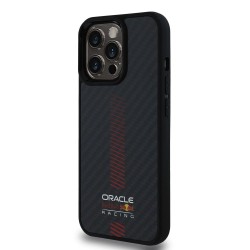 Husa Red Bull Carbon Powerbar MagSafe pentru iPhone 13 Pro, Neagra