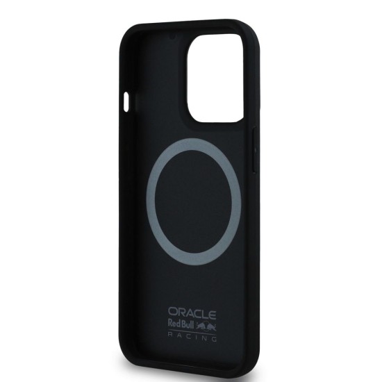 Husa Red Bull Carbon Powerbar MagSafe pentru iPhone 13 Pro, Neagra (Bakr, RBHMP13L24CFGSMK) by www.silkase.ro
