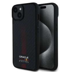 Husa Red Bull Carbon Powerbar MagSafe pentru iPhone 14, Neagra