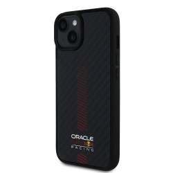 Husa Red Bull Carbon Powerbar MagSafe pentru iPhone 14, Neagra