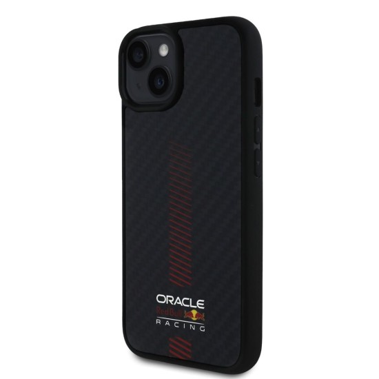 Husa Red Bull Carbon Powerbar MagSafe pentru iPhone 14, Neagra Husa Red Bull Carbon Powerbar MagSafe pentru iPhone 14, Neagra (Bakr, RBHMP14S24CFGSMK) by www.silkase.ro