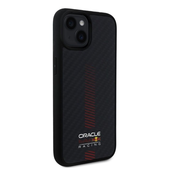 Husa Red Bull Carbon Powerbar MagSafe pentru iPhone 14, Neagra Husa Red Bull Carbon Powerbar MagSafe pentru iPhone 14, Neagra (Bakr, RBHMP14S24CFGSMK) by www.silkase.ro