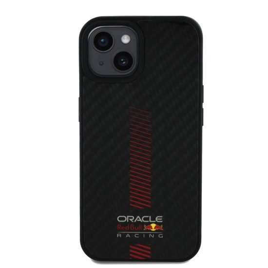 Husa Red Bull Carbon Powerbar MagSafe pentru iPhone 15, Neagra (Bakr, RBHMP15S24CFGSMK) by www.silkase.ro
