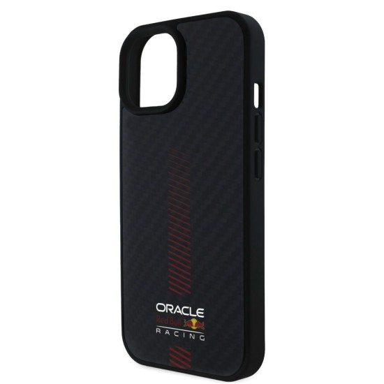 Husa Red Bull Carbon Powerbar MagSafe pentru iPhone 15, Neagra (Bakr, RBHMP15S24CFGSMK) by www.silkase.ro