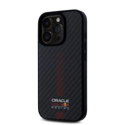 Husa Red Bull Carbon Powerbar MagSafe pentru iPhone 15 Pro Max, Neagra