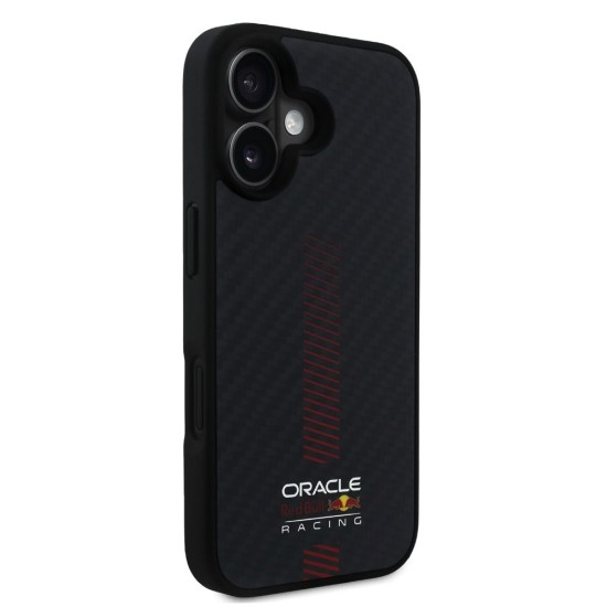 Husa Red Bull Carbon Powerbar MagSafe pentru iPhone 16, Neagra Husa Red Bull Carbon Powerbar MagSafe pentru iPhone 16, Neagra (Bakr, RBHMP16S24CFGSMK) by www.silkase.ro
