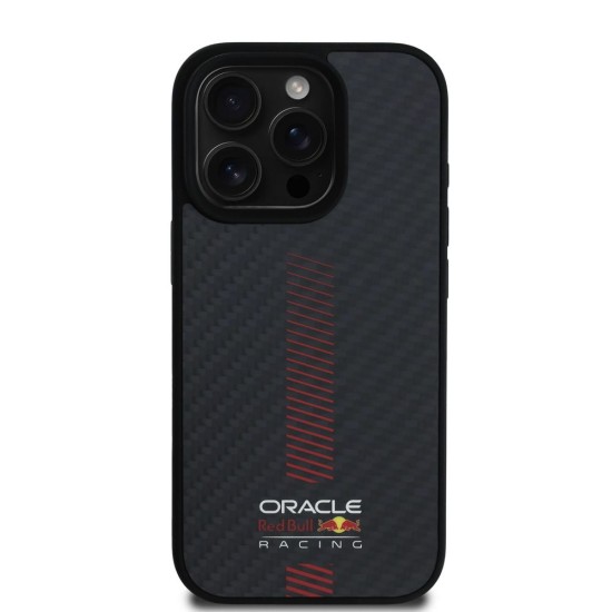 Husa Red Bull Carbon Powerbar MagSafe pentru iPhone 16 Pro Max, Neagra (Bakr, RBHMP16X24CFGSMK) by www.silkase.ro