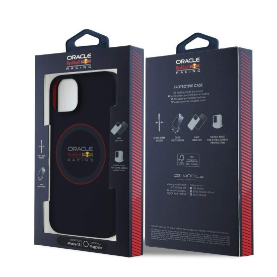 Husa Red Bull Silicone Red Ring MagSafe pentru iPhone 13, Bleumarin Husa Red Bull Silicone Red Ring MagSafe pentru iPhone 13, Bleumarin (Bakr, RBHMP13M24SIILVR) by www.silkase.ro