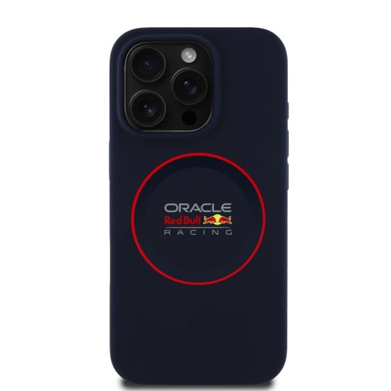 Husa Red Bull Silicone Red Ring MagSafe pentru iPhone 16 Pro Max, Bleumarin Husa Red Bull Silicone Red Ring MagSafe pentru iPhone 16 Pro Max, Bleumarin (Bakr, RBHMP16X24SIILVR) by www.silkase.ro