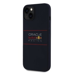Husa Red Bull Silicone Horizontal Logo MagSafe pentru iPhone 13, Bleumarin