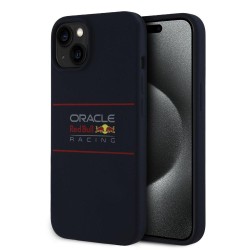 Husa Red Bull Silicone Horizontal Logo MagSafe pentru iPhone 14, Bleumarin