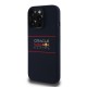 Husa Red Bull Silicone Horizontal Logo MagSafe pentru iPhone 14 Pro, Bleumarin (Bakr, RBHMP14L24SIHSRV) by www.silkase.ro